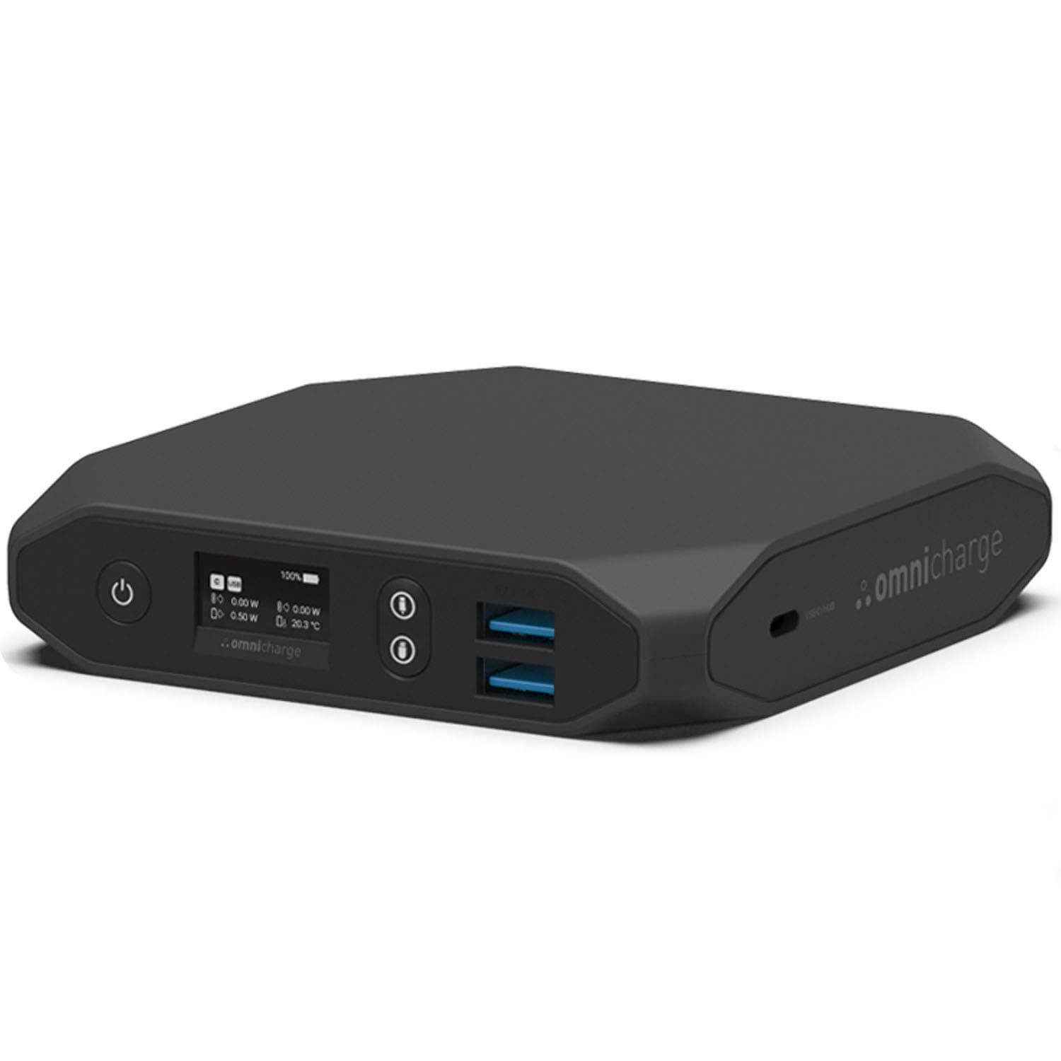 Omni 20c+ 100W USB-C/Wireless Charging (No AC Outlet) Portable Power Bank with USB Hub | Battery Pack for Laptops, Cameras, Tablets, Smartphones, i...