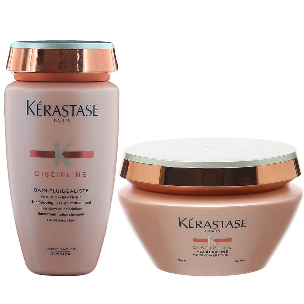 Kerastase Discipline Bain Fluidealiste Shampoo 8.5 Oz & Maskeratine Mask 6.8 oz