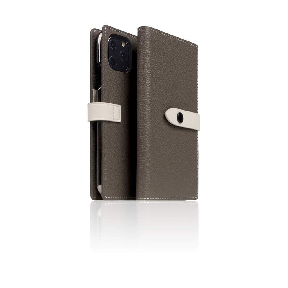 SLG iPhone 11 Pro Leather Wallet Case, D8 Edition Full Grain Leather Diary Flip Cover Card Slot Holder with Gift Box, Handmade and Designed for App...