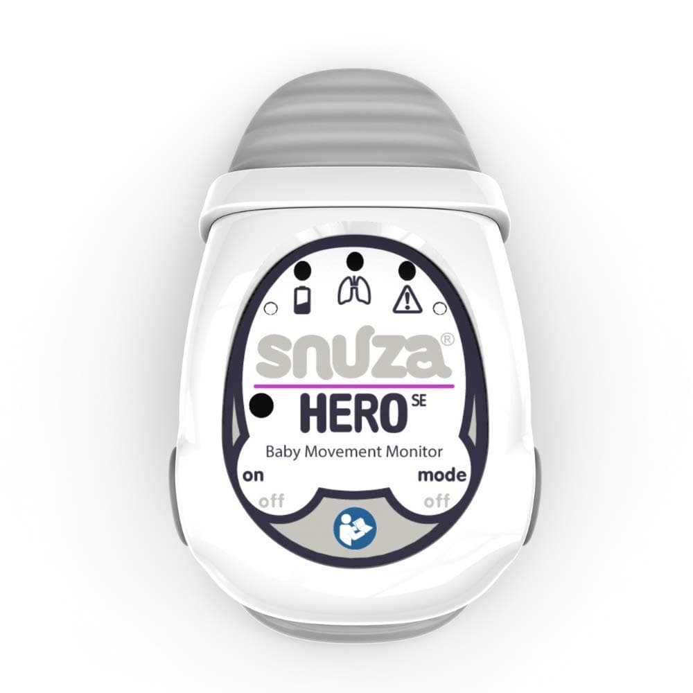 Snuza Hero SE - Portable, Wearable Baby Movement Monitor with Vibration and Alarm. Cordless, Clips onto Diaper to Monitor Baby Breathing. Dream on ...