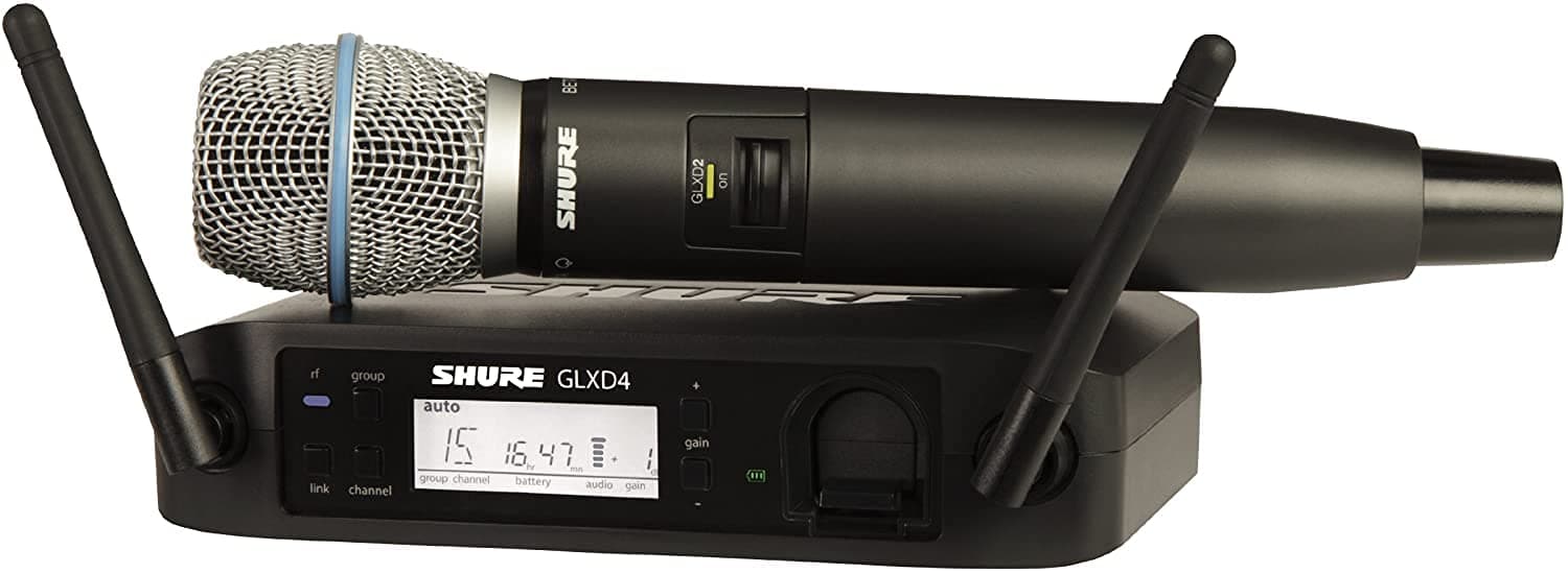Shure GLXD24/B87A Digital Vocal Wireless System with Beta 87A Handheld Microphone, Z2