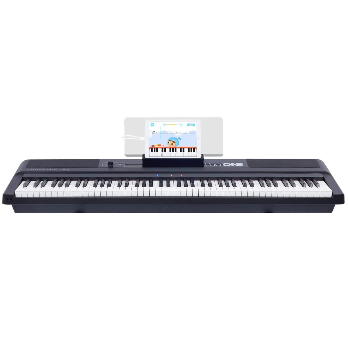 The ONE Music Group 88-Key Portable Piano Electronic MIDI Keyboard Weighted Action Digital Piano (Black)