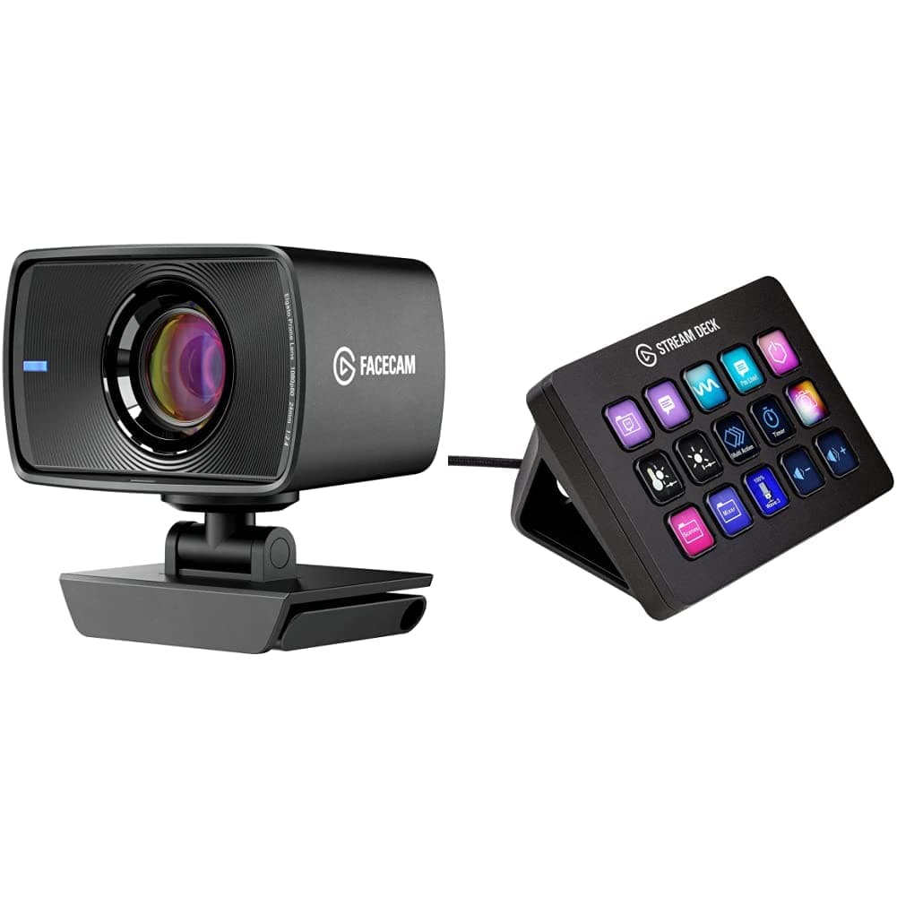 Elgato Stream Deck MK.2 – Studio Controller, 15 Macro Keys, Trigger Actions in apps and Software Like OBS & Facecam - 1080p60 Full HD Webcam for Vi...