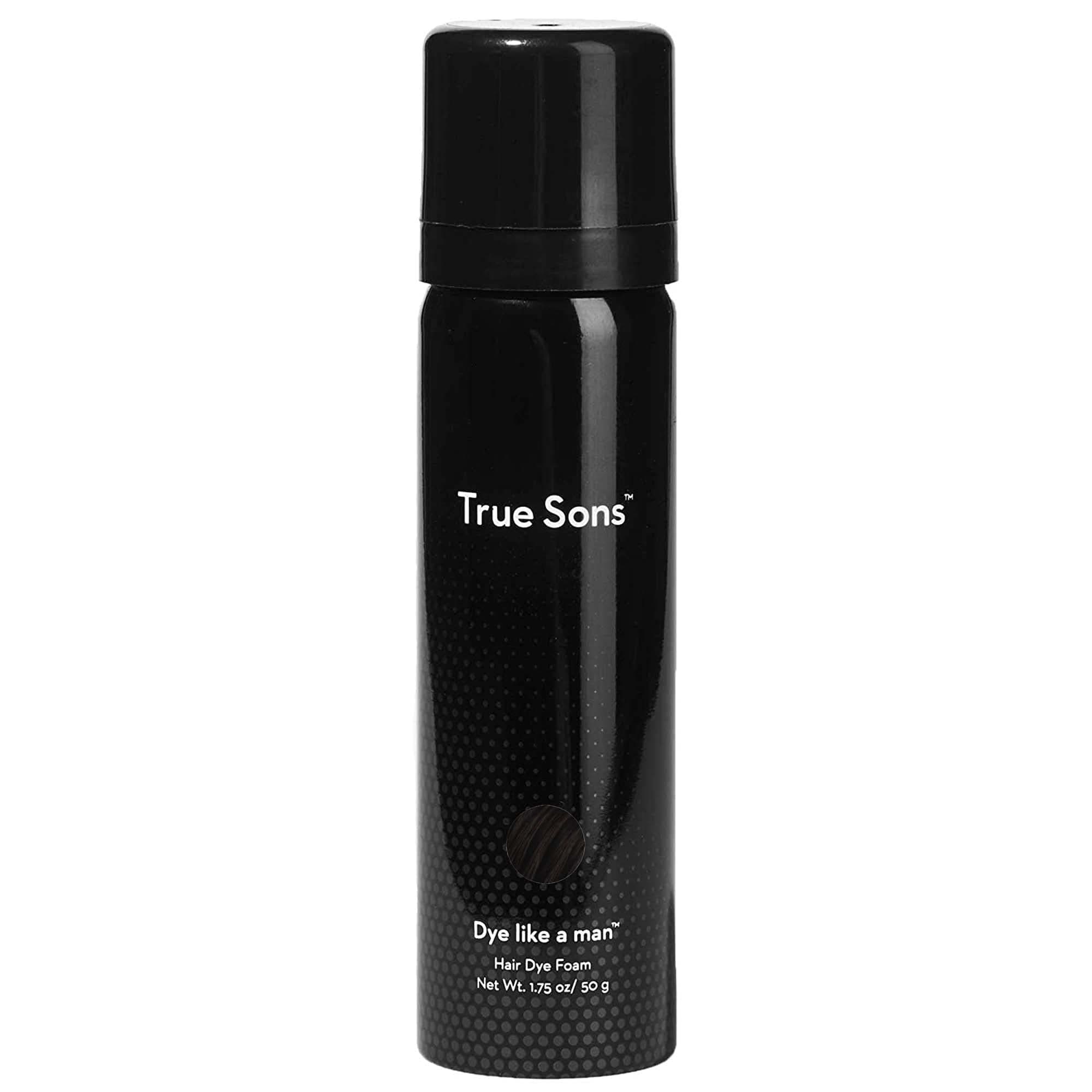True Sons Hair Dye for Men With Instant Dye Booster Applicator for Grey Hair Color - Complete Hair Dye Kit for Natural Look - Mustache and Beard Ha...