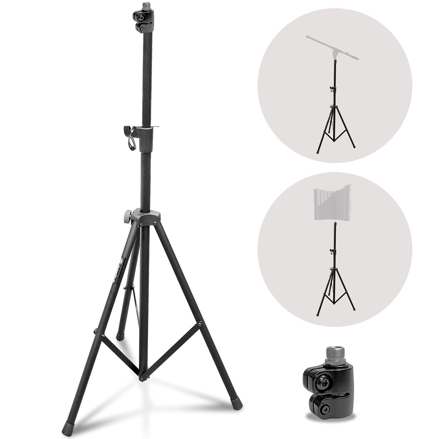 AxcessAbles SF-TRIPOD Heavy Duty Mic Stand Up to 71 Inches. Ideal Usage as a Studio Microphone Isolation shield Stand, studio Mic Stand or Speaker ...