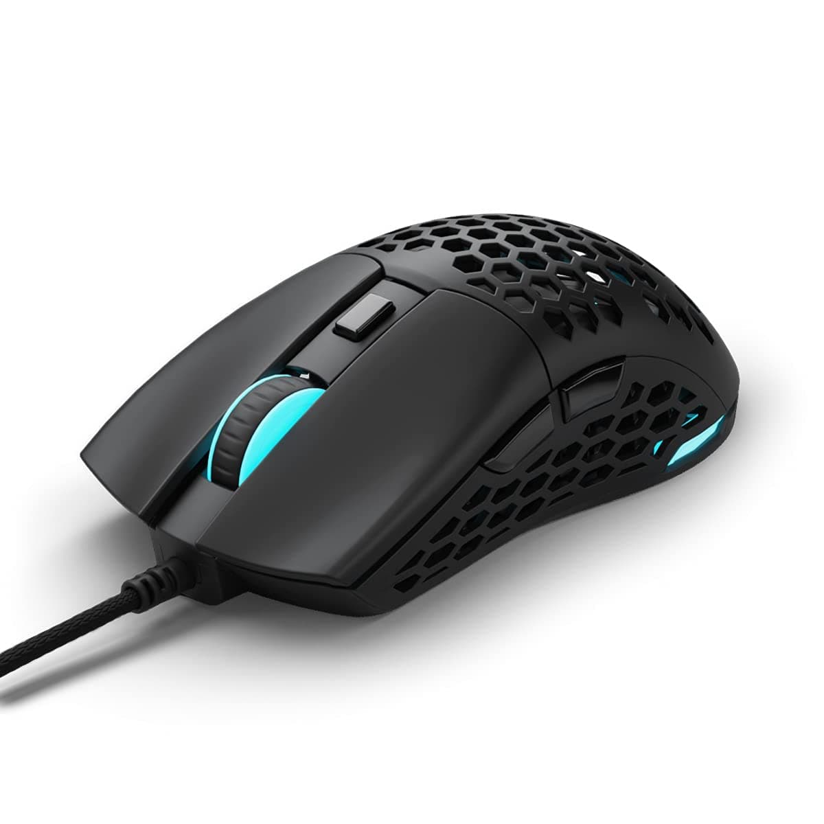 Pwnage Ultra Custom Symm 2 RGB Gaming Mouse - Esports Pro Gamer Flawless Professional PMW3389 Optical Sensor 16,000 DPI - Flexible Paracord Cable -...