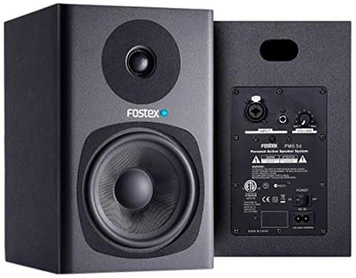 Fostex PM0.5D-B 5-Inch 2-Way Active Professional Studio Monitor, Black, Set of 2
