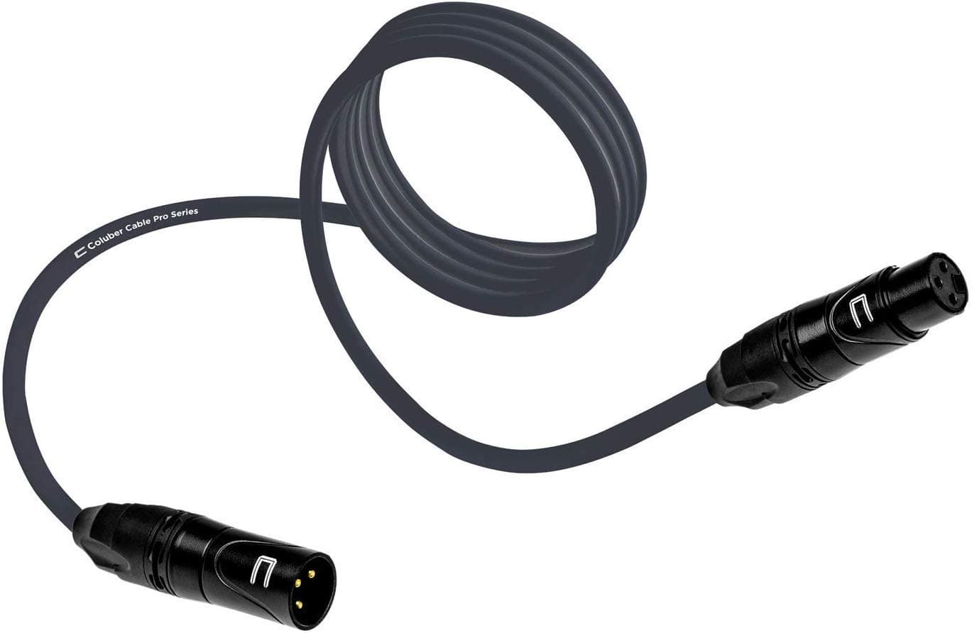 Balanced XLR Cable Male to Female - 75 Feet Black - Pro 3-Pin Microphone Connector for Powered Speakers, Audio Interface or Mixer for Live Performa...