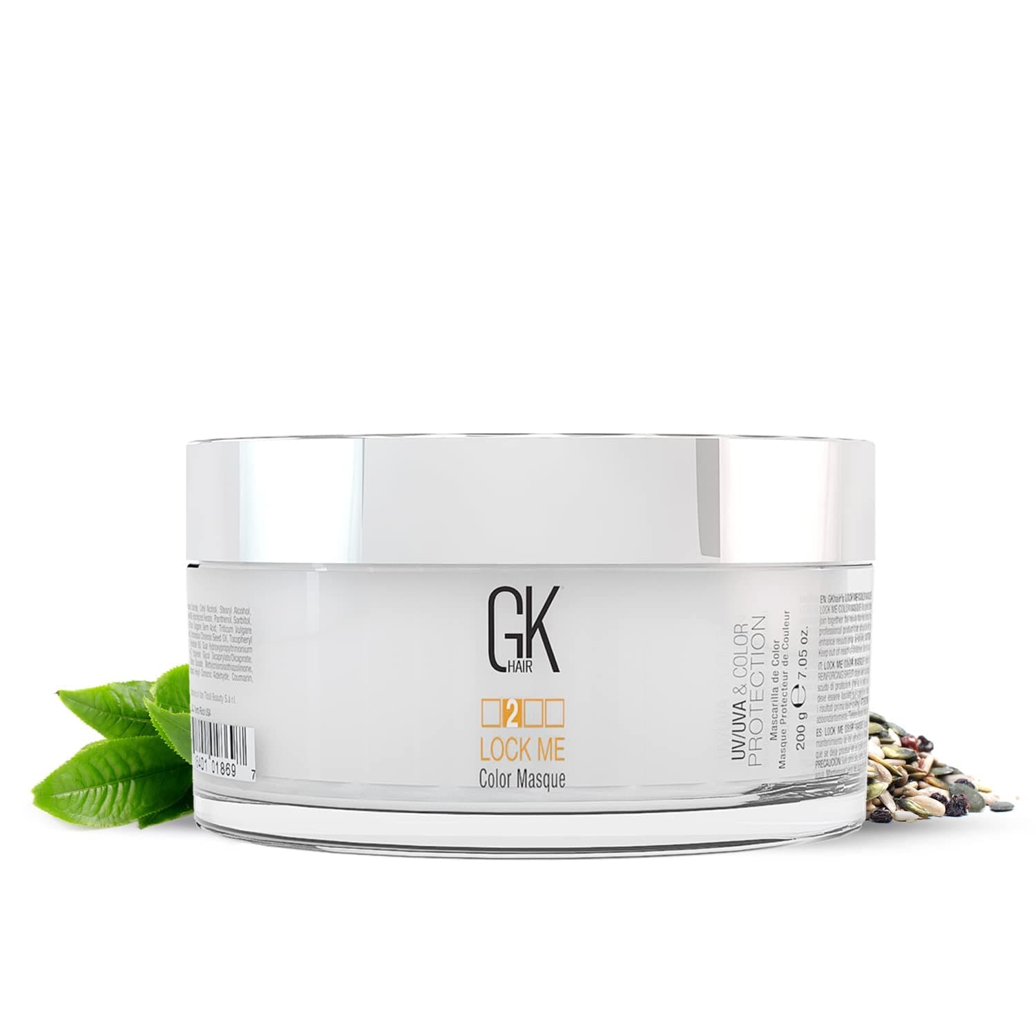 GK HAIR Global Keratin Lock Me Color Hair Masque (7.05 Fl Oz/200g) Deep Conditioner Mask Hair Protection Against Dull Damaged & Weak Hair For Color...