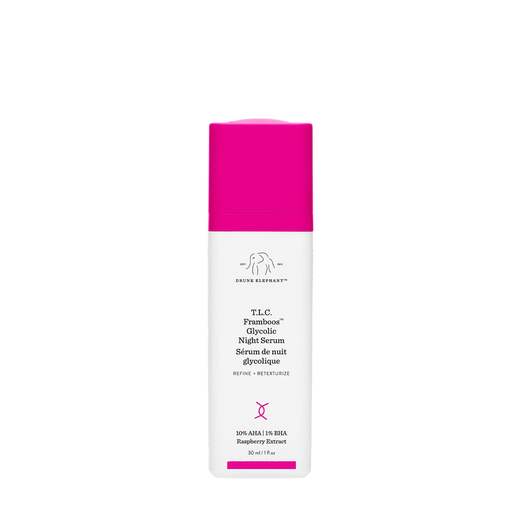 Drunk Elephant T.L.C. Framboos Glycolic Night Serum - Skin Care Brightening Night Serum. Repackaging. (50 ml.)…