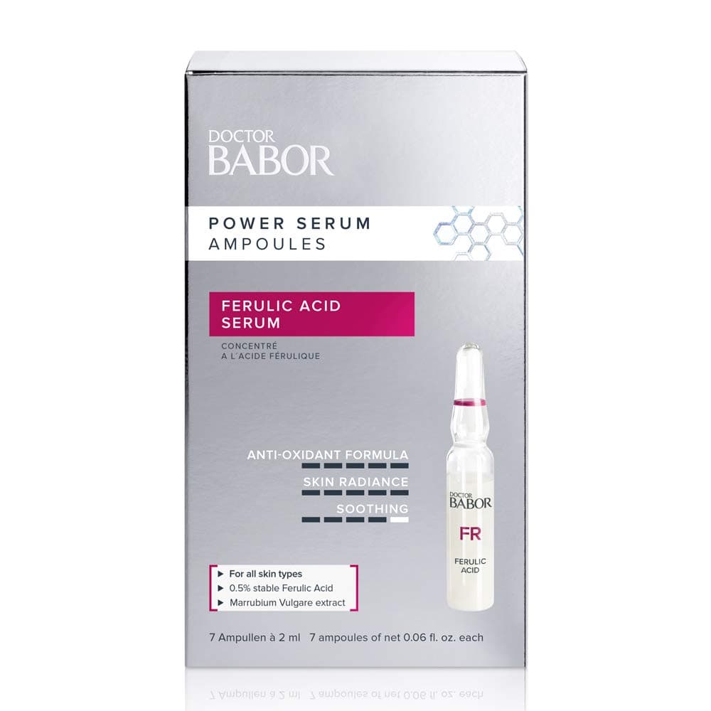 BABOR Power Serum Ampoules - Ferulic Acid | Anti-Oxidant Formula Promotes Skin Rejuvenation, Protects Against Free Radicals and Slows the Look of S...