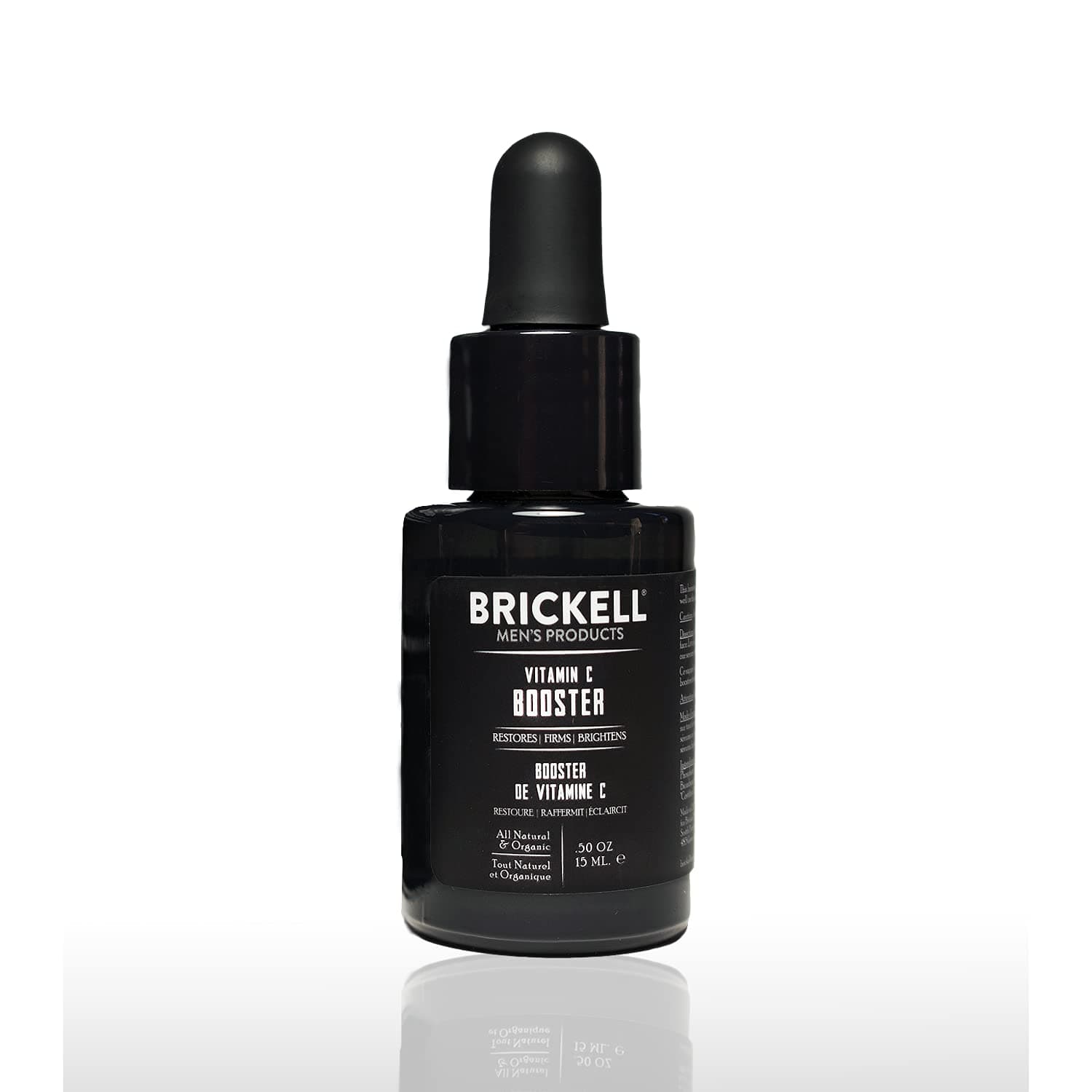 Brickell Men’s Vitamin C Booster Serum for Men, Natural and Organic Vitamin C Booster for Face to Ramp Up Collagen Production, Fight Wrinkles and A...