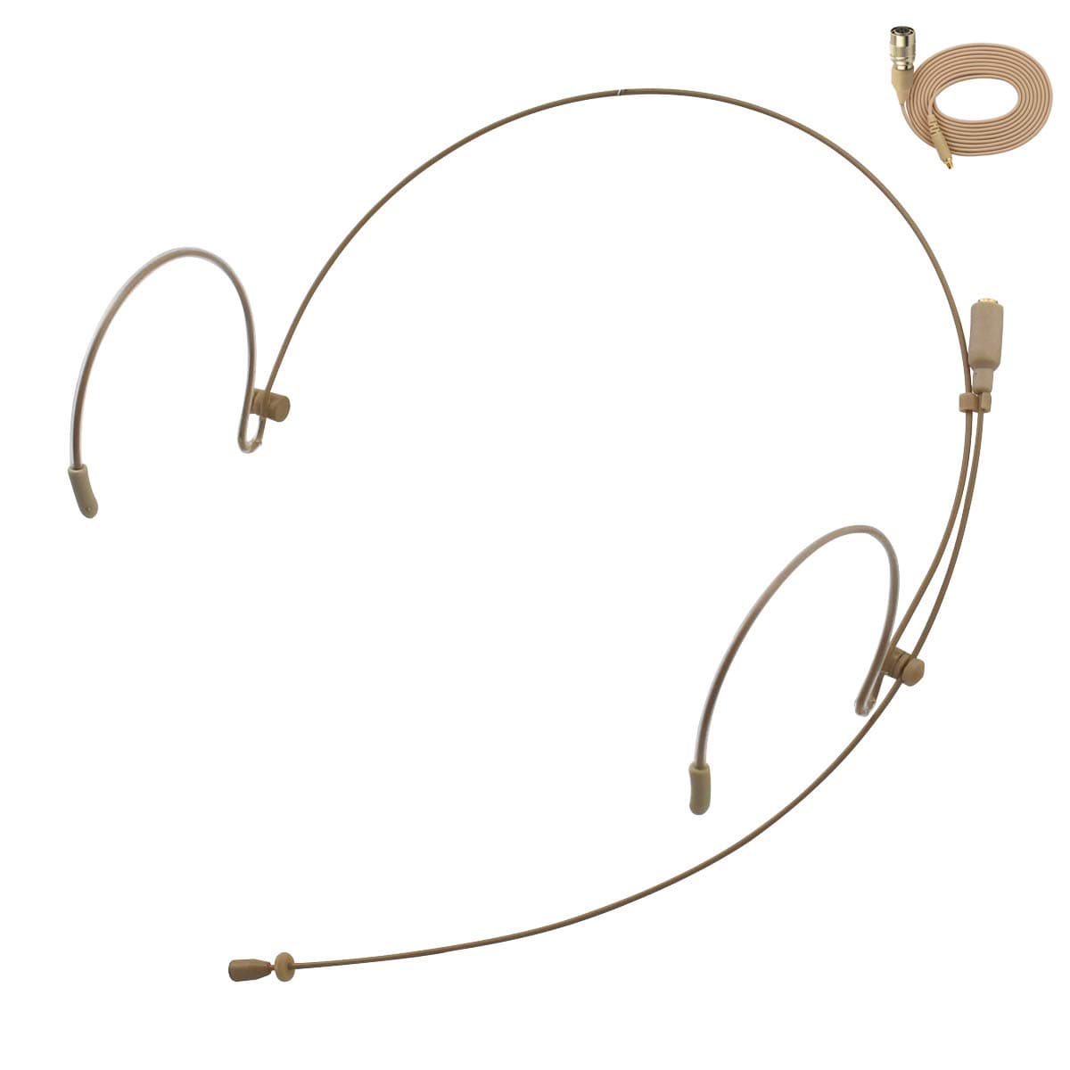 Professional Headset Headworn Earhook Microphone JK MIC-J 071S Compatible with Audio Technica Wireless Transmitters - Hirose 4pin Detachable Plug