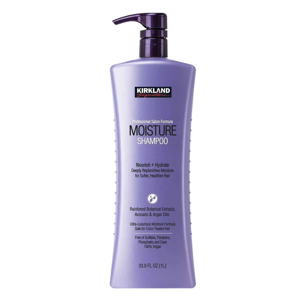 Kirkland Signature Moisturizing Shampoo New and improved formula Rainforest Botanical Extracts, Avocado & Argan Oils ( Pack of 3)