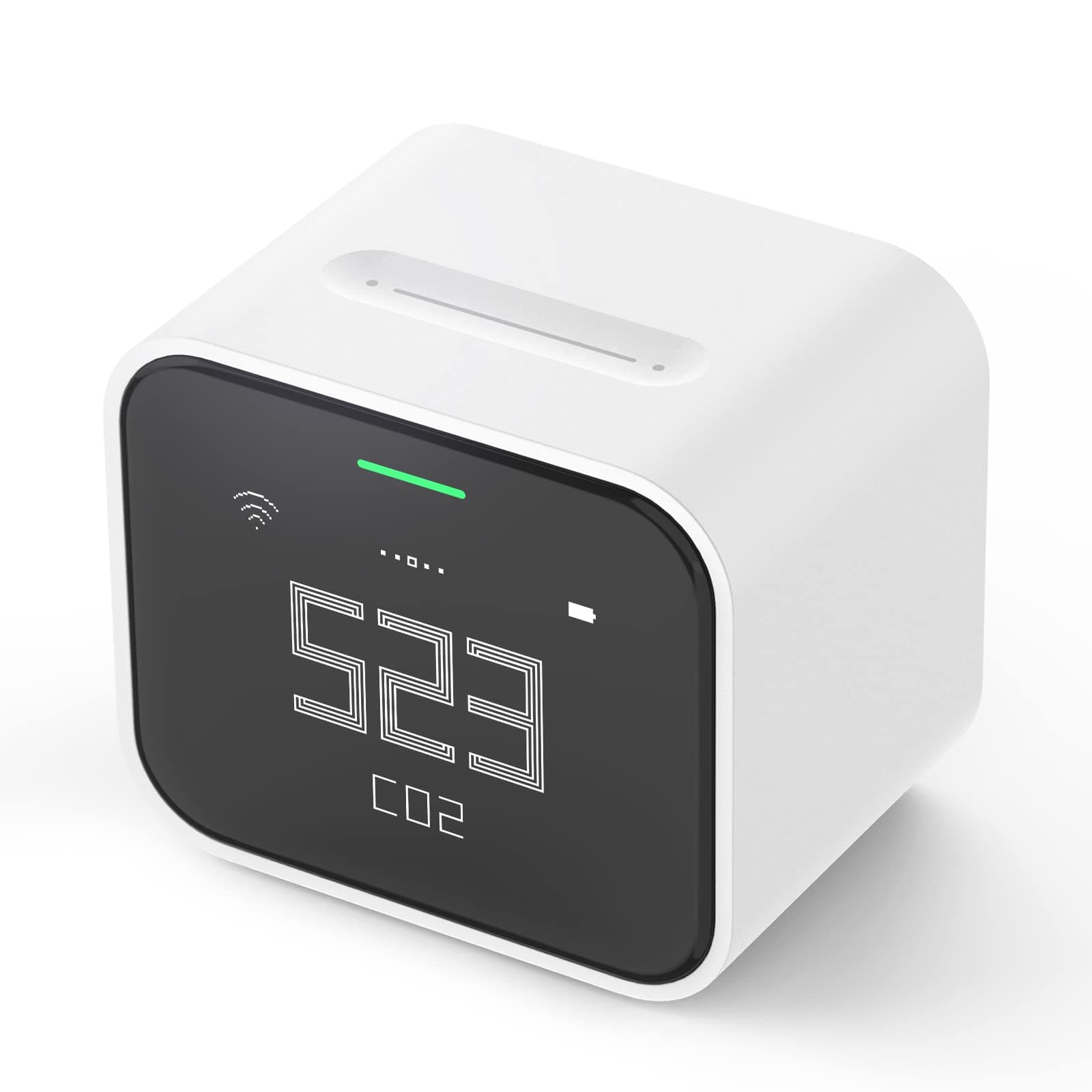 Qingping Air Monitor Lite, Apple HomeKit Compatible Wi-Fi Indoor Air Quality Meter Detects Home CO2, PM2.5, PM10, Temperature, and Humidity