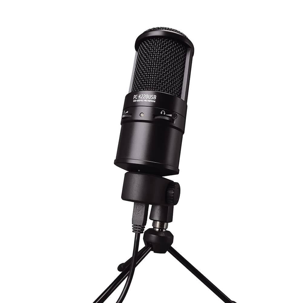 TAKSTAR USB Microphone, Cardioid Condenser Microphone with Headphone Jack & Volume Adjustment, Computer Mic for Gaming, Podcasting, Streaming, Reco...
