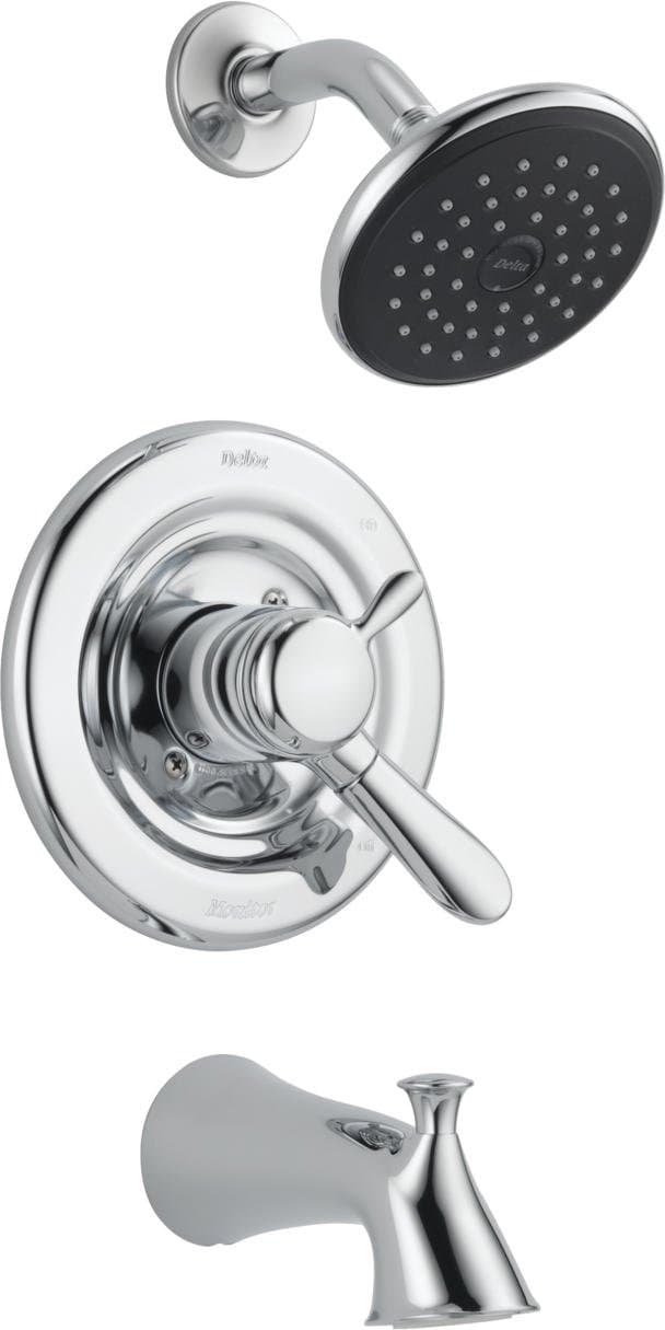 Delta 174938 Lahara Monitor 17 Series Tub and Shower Trim, Chrome 5.80 x 10.30 x 14.00 inches