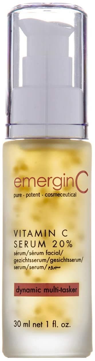 emerginC 20% Vitamin C Facial Serum - Extra Strength Micro-Encapsulated Spheres to Help Address Visible Signs of Aging (1 Ounce, 30 ml)