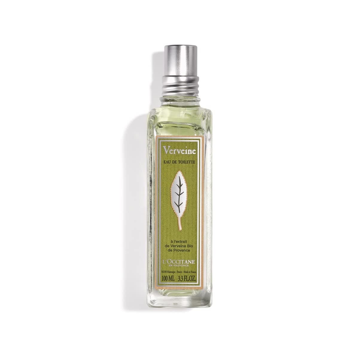 L'Occitane Refreshing Verbena Eau de Toilette Enriched with Organic Verbena, 3.3 Fl Oz