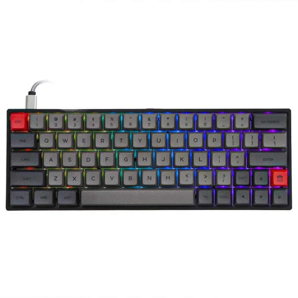 EPOMAKER SKYLOONG SK64 64 Keys Hot Swappable Mechanical Keyboard with RGB Backlit, PBT Keycaps, Arrow Keys for Win/Mac/Gaming (Gateron Optical Blue...