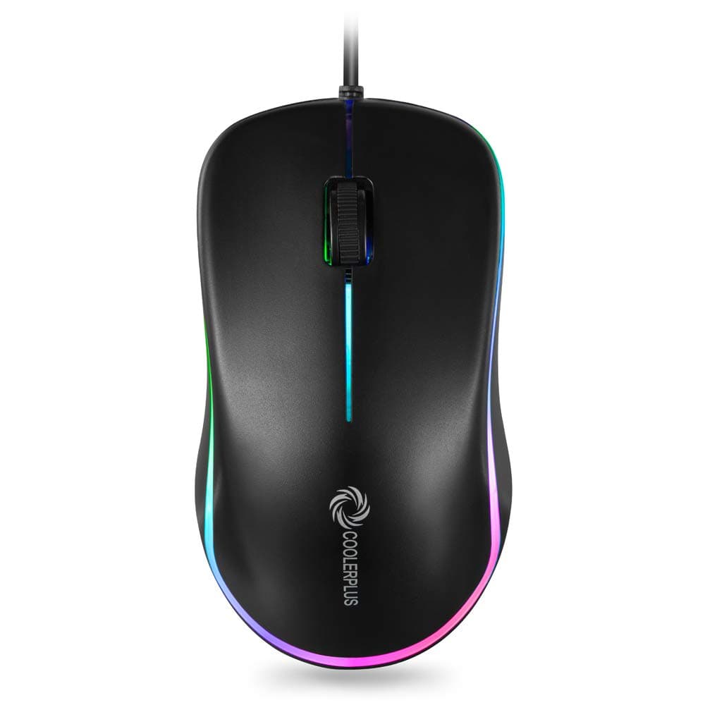 Coolerplus FC112 USB Optical Wired Computer Mouse with Easy Click for Office and Home, 1000DPI, Premium and Portable,Compatible with Windows PC, La...