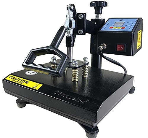 ePhotoInc® New T Shirt Transfer Heat Press Machine 12" X 9" Digital Swing Away Heat Press Transfer Machine for T-Shirt ZP9BLK