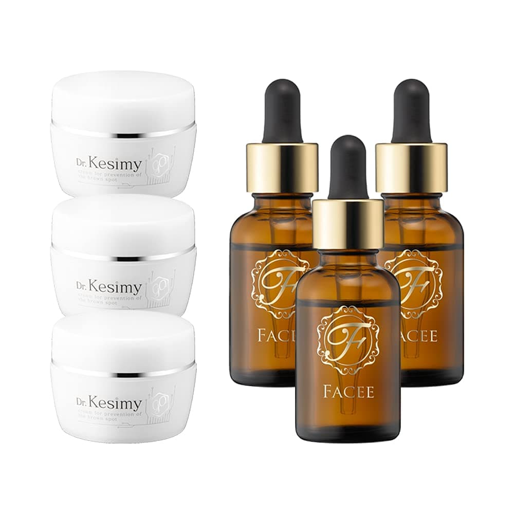 [Set of 3] Dr. Kesimy Dark Spot Corrector Cream & Facee Anti-Aging Serum for Face – Dark Spot Corrector, Age Spot Corrector and Glowing Face 【Ships...