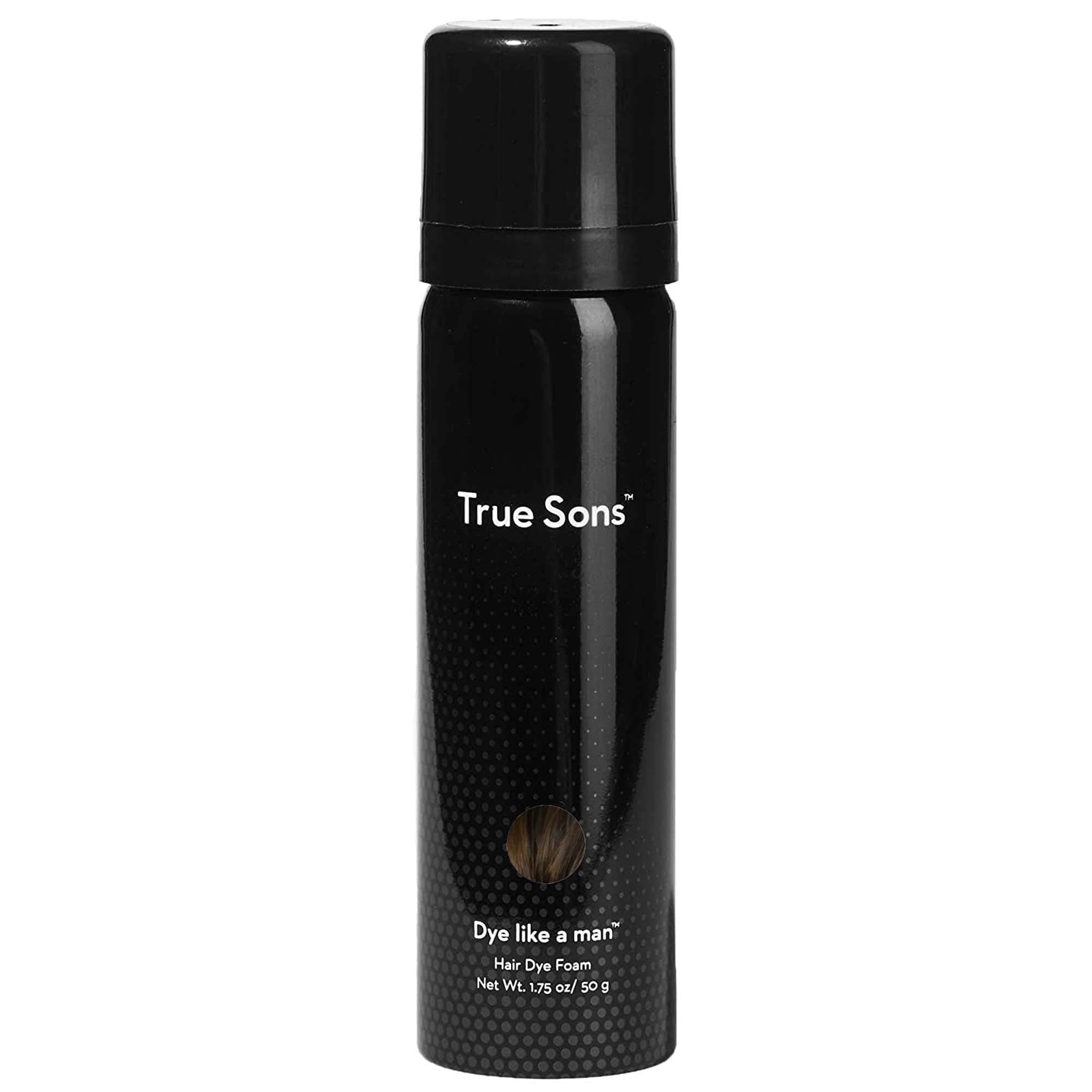 True Sons Hair Dye for Men With Instant Dye Booster Applicator for Grey Hair Color - Complete Hair Dye Kit for Natural Look - Mustache and Beard Ha...