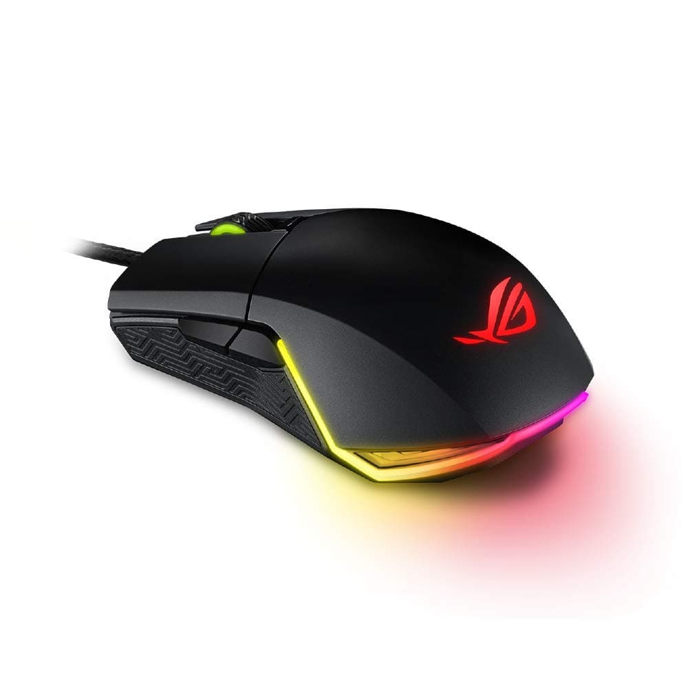 ASUS Optical Gaming Mouse - ROG Pugio | Ergonomic & Truly Ambidextrous PC Gaming Mouse | Configurable & Swappable Side Buttons | 7200 DPI Optical S...