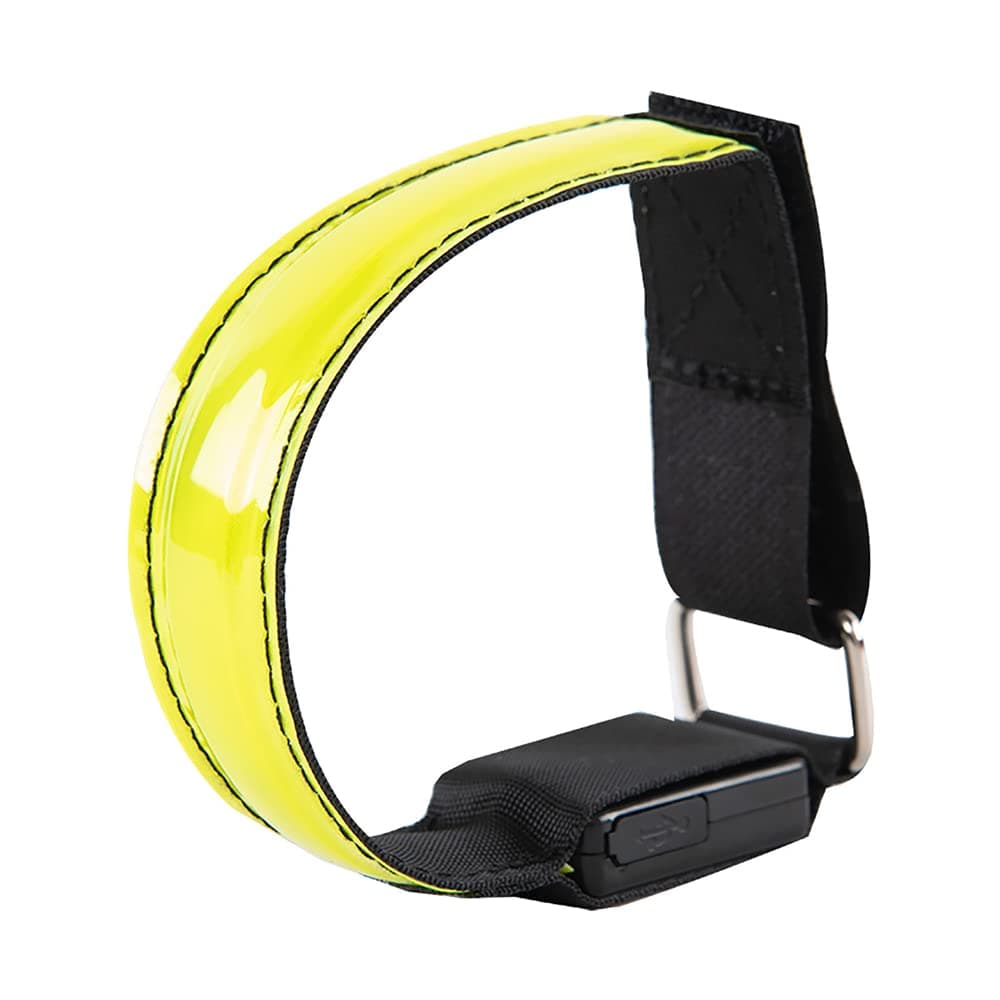 LED Armband Reflective Belt, High Visibility Reflective Running Gear LED Light Up Band, Flashing Safety Light Belt for Runners, Joggers, Bikers, Wa...