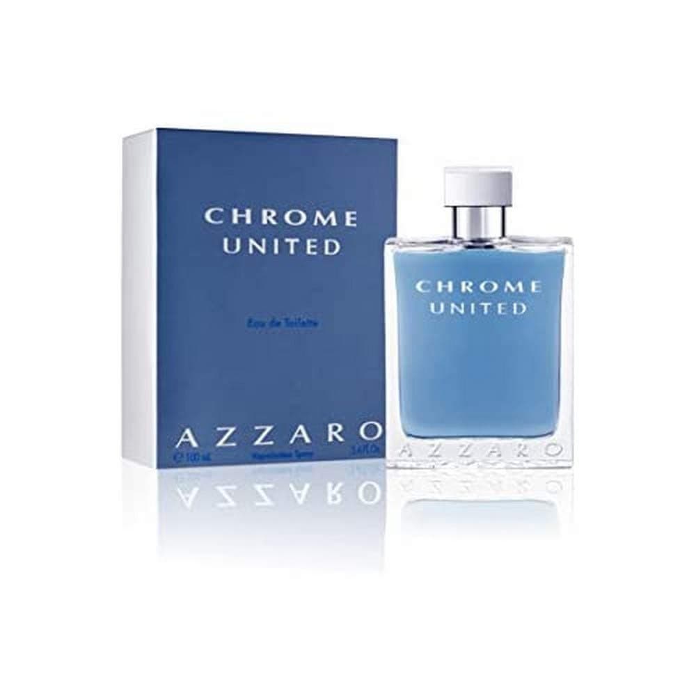 Azzaro Chrome United Eau de Toilette - Mens Cologne , 3.4 Fl Oz (Pack of 1)
