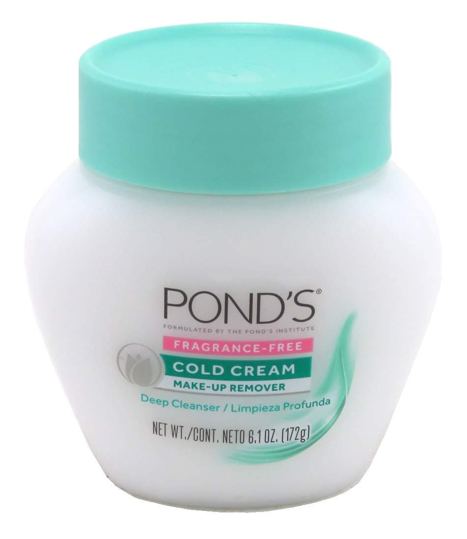 Ponds Cold Cream Make-Up Remover Fragrance-Free 6.1 Ounce (6 Pack)