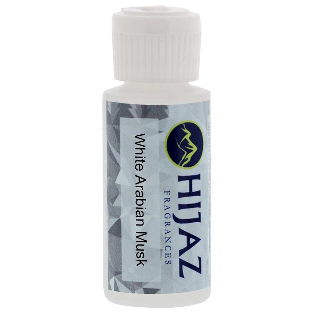 Hijaz White Arabian Musk Men's Fragrance Alcohol Free Scented Body Oil 8 OZ Flip Top Cap Bottle