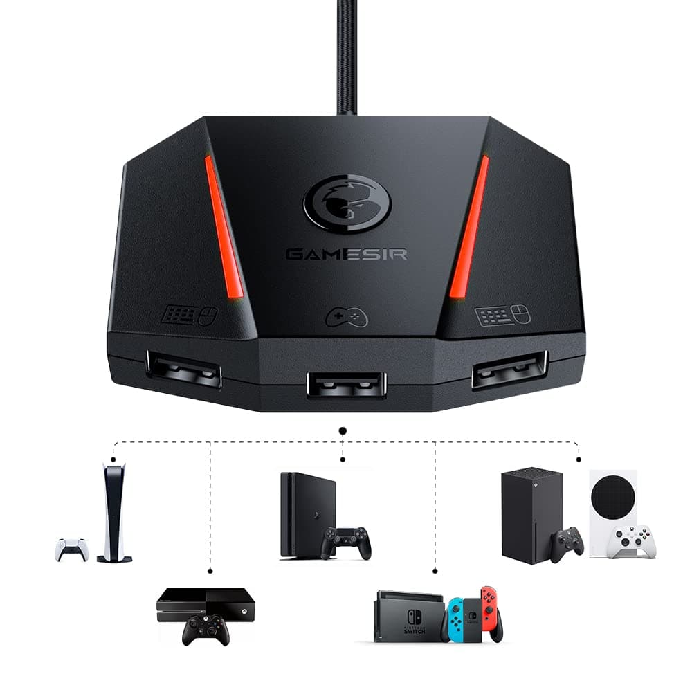 [2022 New Version] GameSir VX2 AimBox Keyboard and Mouse Console Adapter for Xbox One, Xbox Series X/S, Nintendo Switch, PS4, PS5, Game Consoles fo...