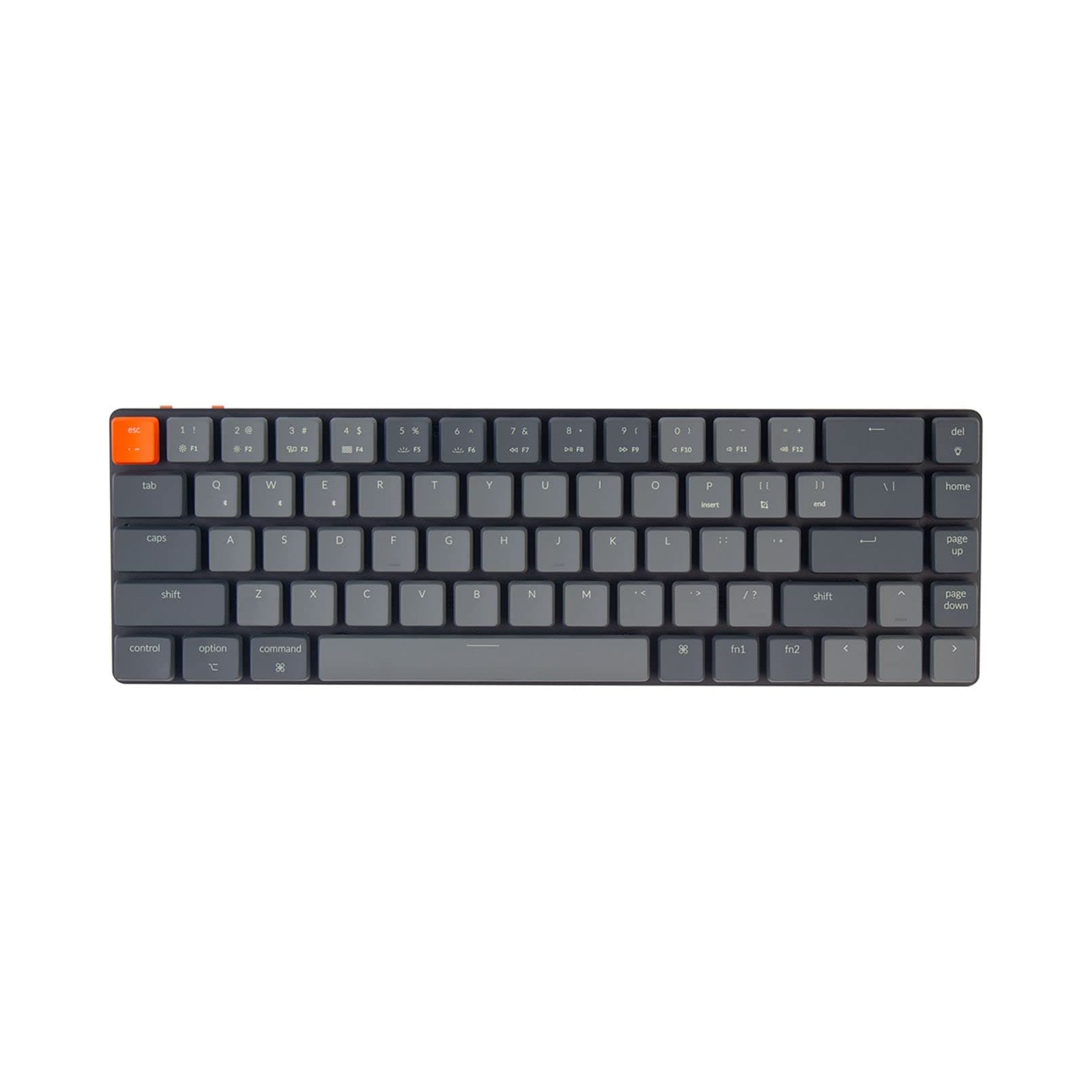 Keychron K7 Ultra-Slim 65% Layout 68 Keys Wireless Bluetooth/Wired Mechanical Keyboard, Hot Swappable Low-Profile Gateron Brown Switch White LED Ba...
