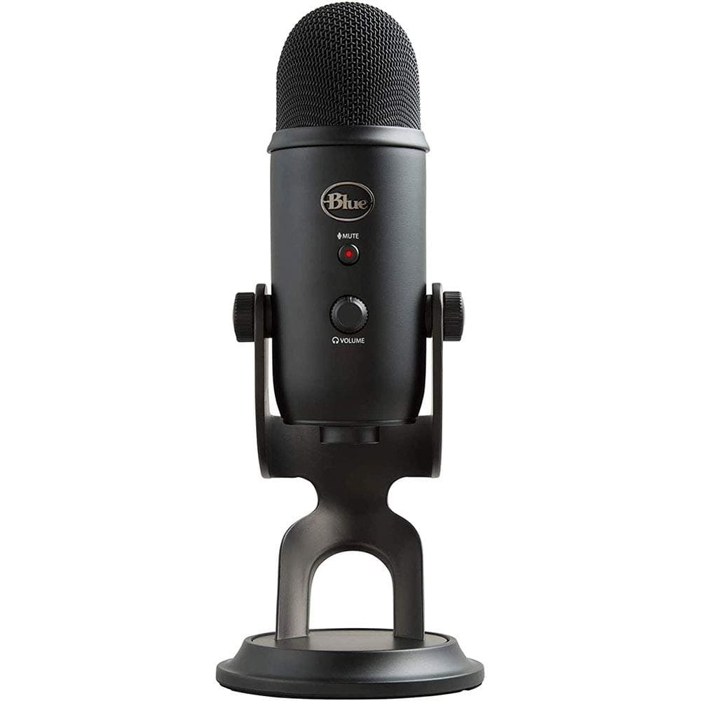Blue Yeti Blackout USB Professional Multi-Pattern USB Microphone Plus Pack Bundle with Presonus StudioOne 5 Artist DAW, iZotope RX Elements Plug-in...