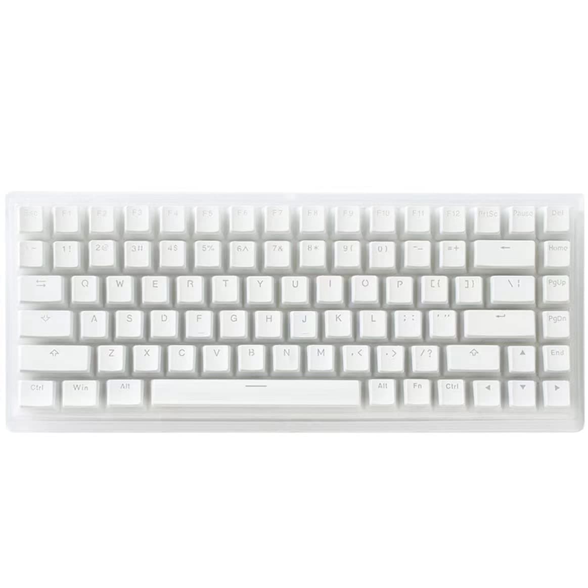 YUNZII KC84 Pro Hot Swappable Mechanical Keyboard 84-Key Gaming Keyboard with Translucent ABS Case, RGB Backlit for Mac/Win/Gamers (Gateron Brown S...