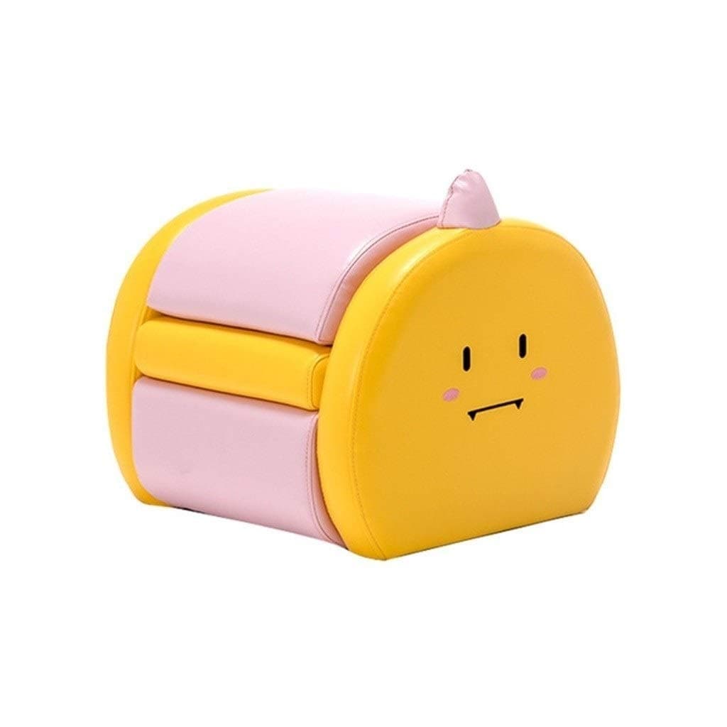 JN Baby Folding Sofa, Cartoon Seat Soft Bag Cushion Personality Baby Protective Cover Baby Stool Baby Learning Chair (21312 : A3, 颜色 Color : Pink)