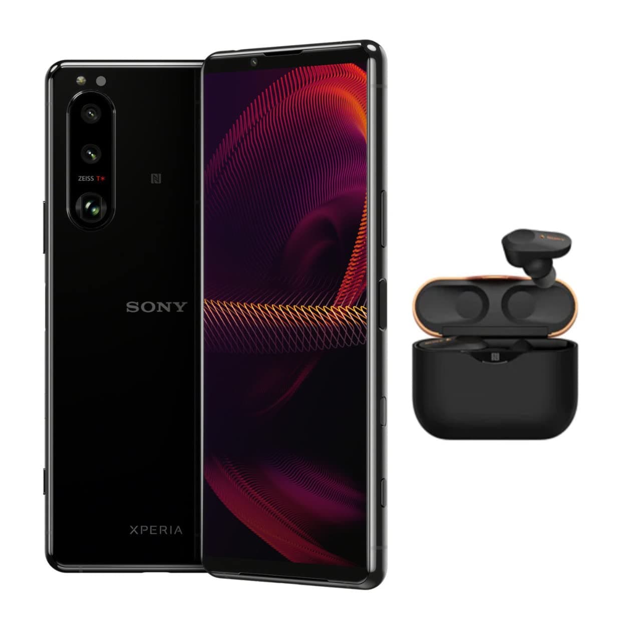 Sony Xperia 5 III Smartphone with WF1000XM3/B True Wireless Premium Headphone Bundle (2 Items)