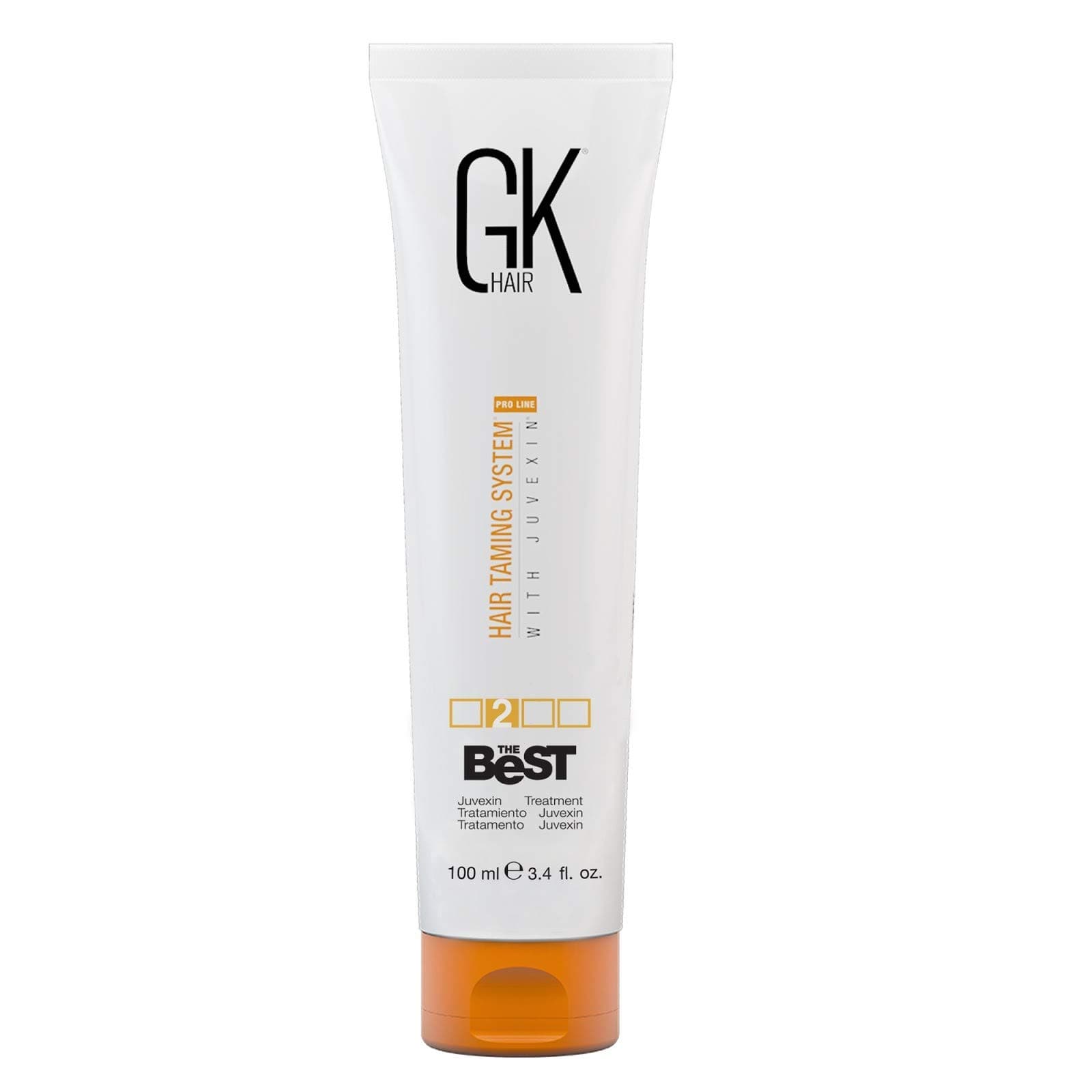 GK HAIR Global Keratin The Best (3.4 Fl Oz/100ml) Smoothing Keratin Hair Treatment - Professional Brazilian Complex Blowout Straightening For Silky...