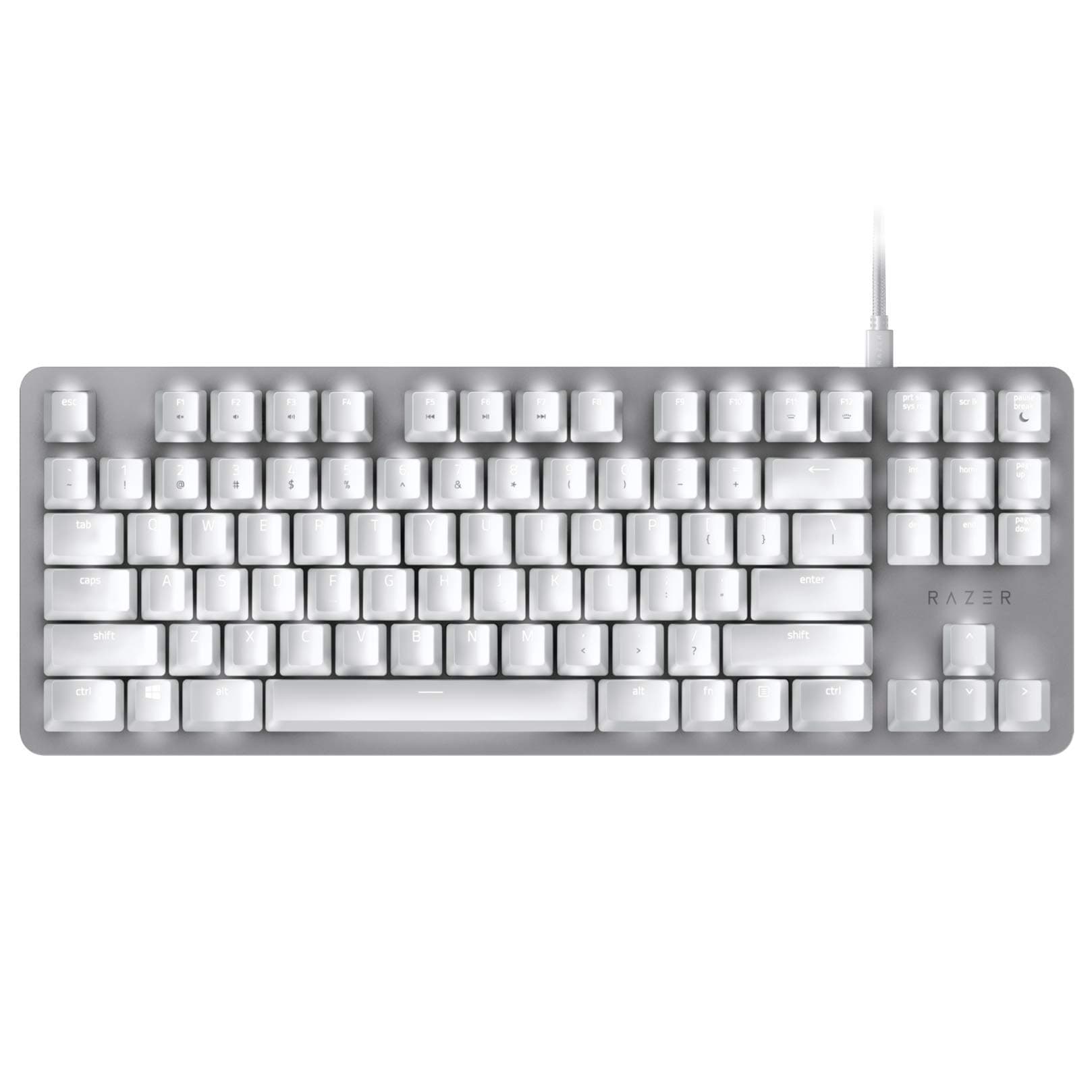 Razer BlackWidow Lite TKL Tenkeyless Mechanical Keyboard : Orange Key Switches - Tactile & Silent - White Individual Key Lighting - Compact Design ...