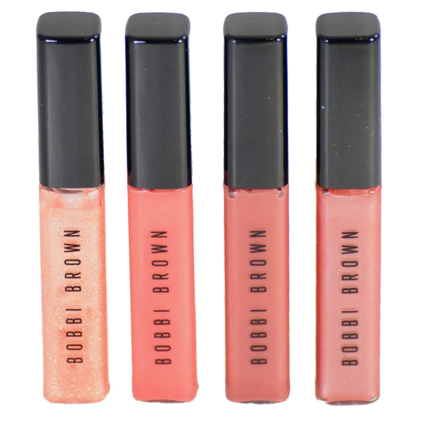 Bobbi Brown Get Glossy Holiday Lip Gloss Gift Set - Bare Sparkle, Rose Sugar, In the Buff, Force of Nature