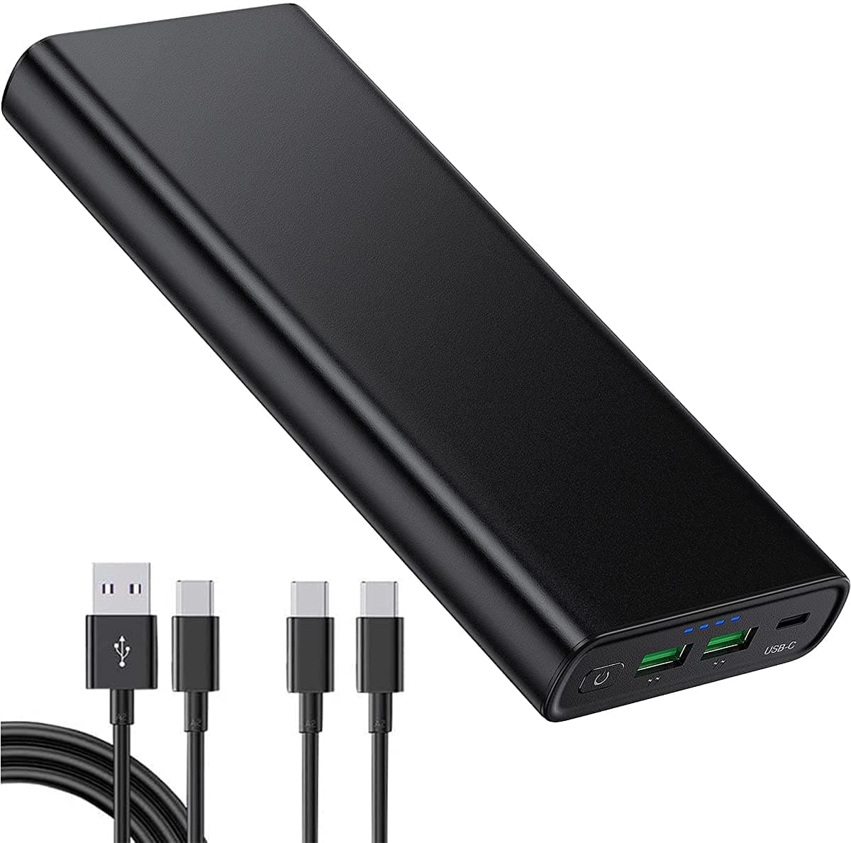 Portable Charger 26800mAh USB C 100W PD Power Bank, External Battery Pack with Dual Quick Charge 3.0 Ports, Fast Charge for USB-C Laptops, MacBook ...