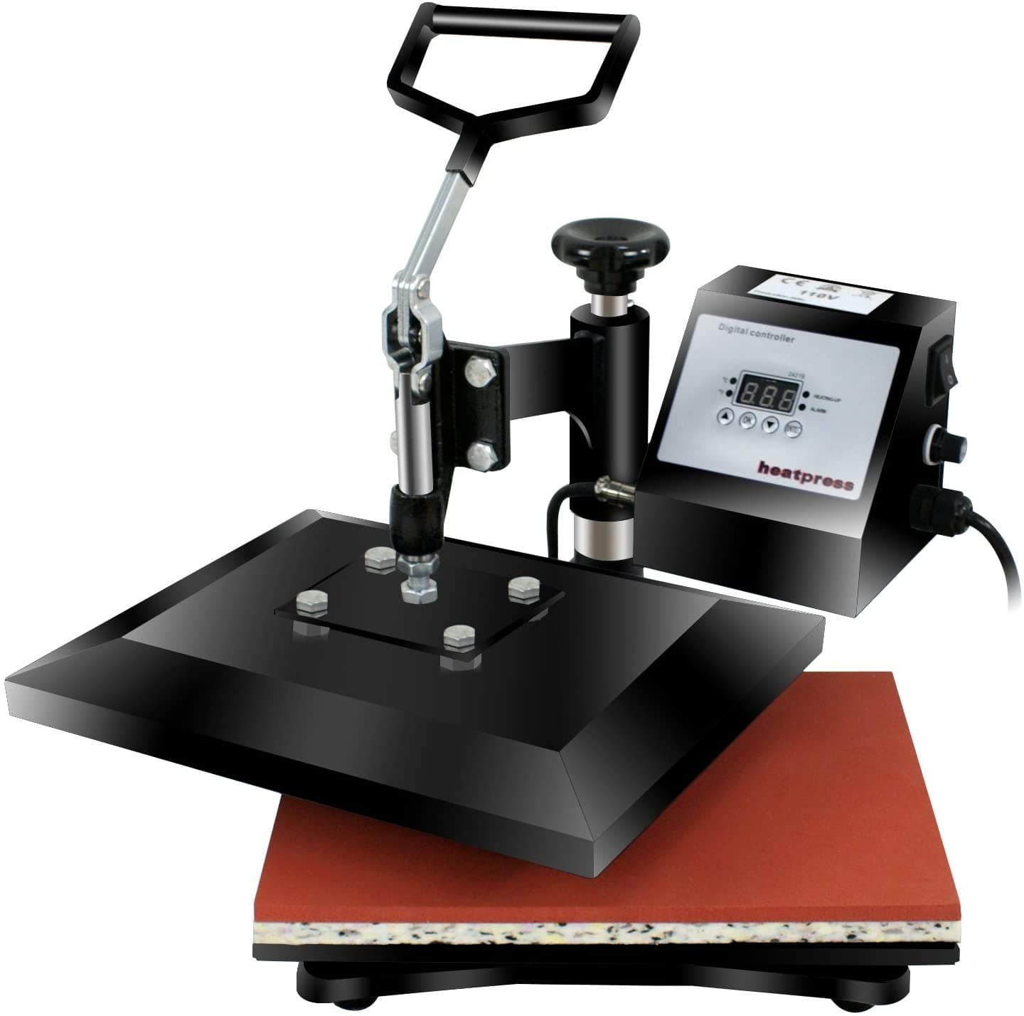 SUPER DEAL PRO 12" X 10" Heat Press Machine Digital Swing Away Heat Transfer Printing Sublimation Machine with 2 Teflon Sheet for T-Shirts,...