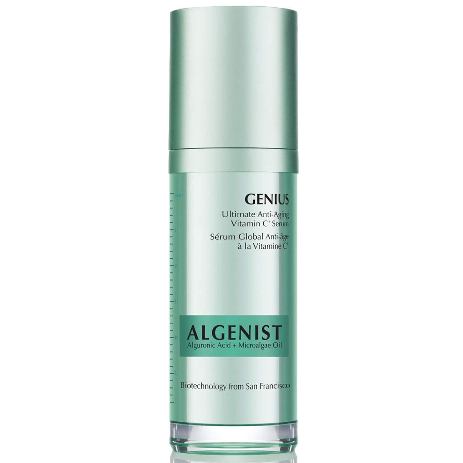 Algenist GENIUS Ultimate Anti-Aging Vitamin C+ Serum - Vegan Brightening Serum with Alguronic Acid & Microalgae Oil - Non-Comedogenic & Hypoallerge...