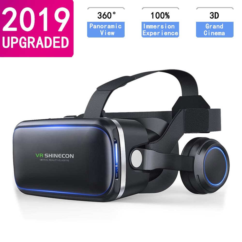 Virtual Reality Headset VR Headsets for iPhone/Android, HD 3D VR Glasses for TV, Movies & Video Games - Virtual Reality Glasses VR Goggles Compatible