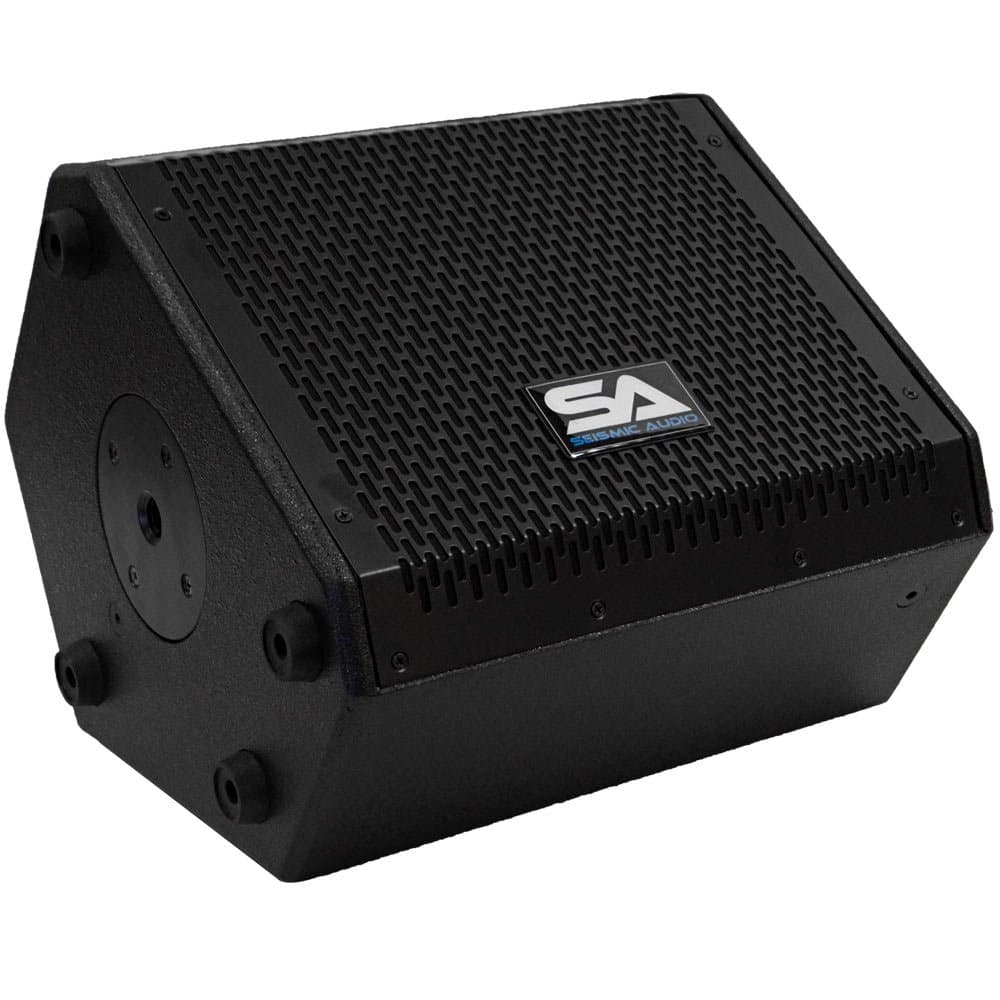 Seismic Audio - SAX-8M - Compact 8 Inch 2-Way Coaxial Floor / Stage Monitor with Titanium Horn - 150 Watts RMS - PA/DJ Stage, Studio, Live Sound 8 ...