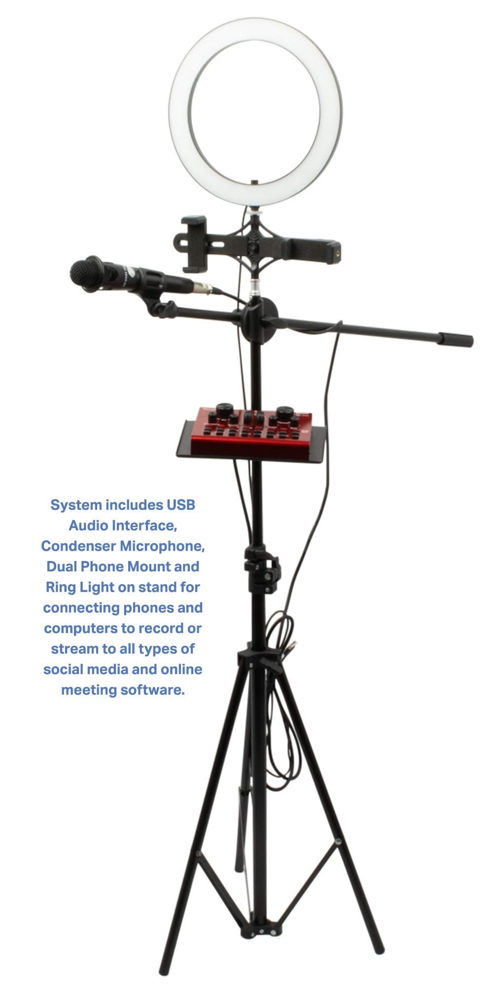 VOCOPRO Condenser Microphone,Boom Stand