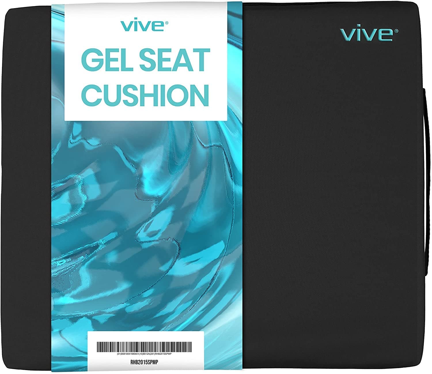 Vive Wheelchair Cushion - Gel Seat Pad for Coccyx, Orthopedic Back Support, Sciatica & Tailbone Pain Relief - Waterproof Cover + 4 Layer Foam Suppo...