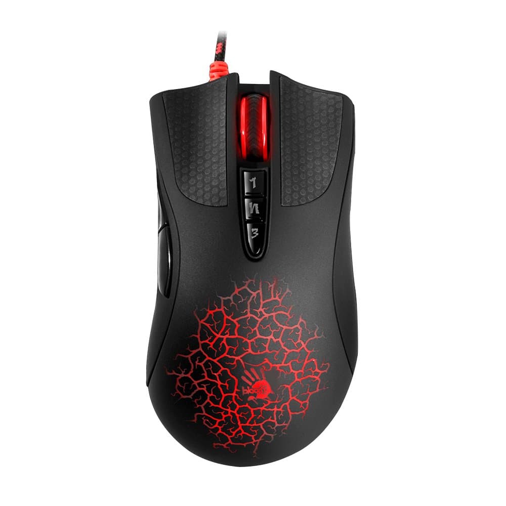 Bloody AL90 Optical Gaming Mouse with Light Strike (LK) Optical Switch & Scroll - 8 Programmable Buttons and Advanced Macros - Ergonomic Right Hand...